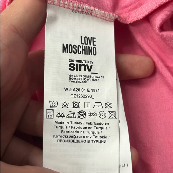 Love Moschino Pink Anita Ruffle Coquette Luxury Y2K Boho Slip Maxi Dress Size 8 - Picture 10 of 16